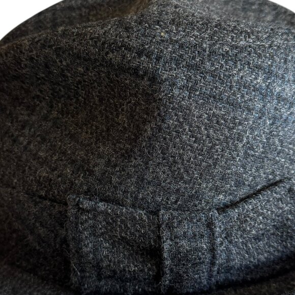 Vintage Van Cort Wool Trilby Cap Fedora Hat Subtle Plaid Streetwear Classic - Picture 10 of 13